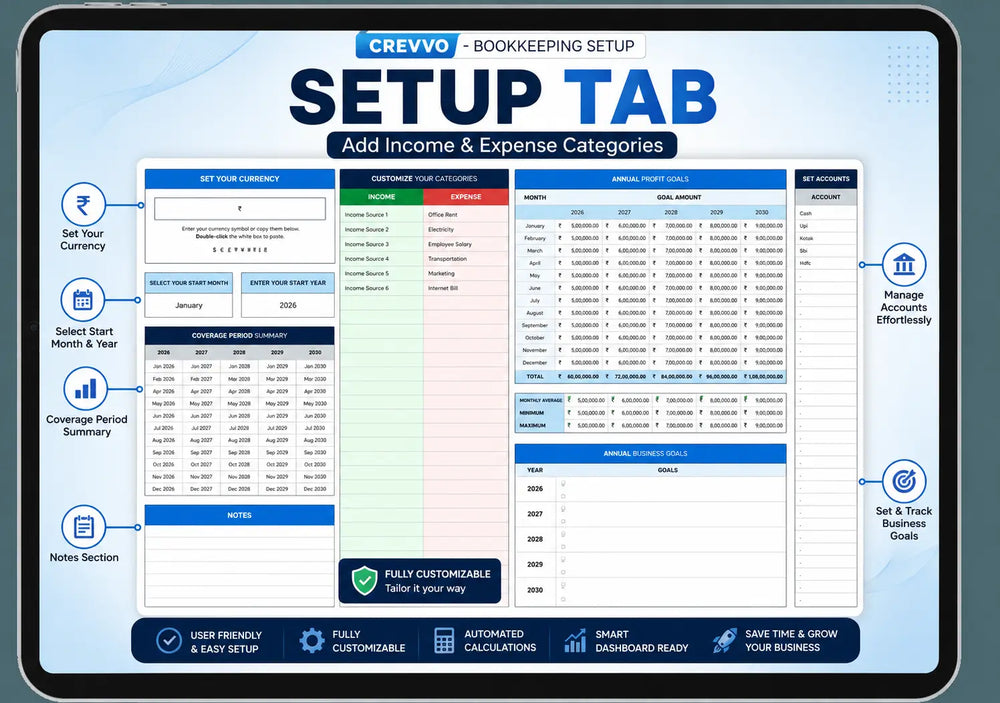 Setup Tab